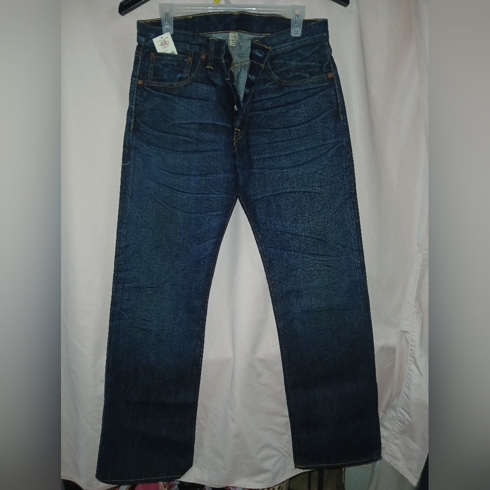 ***NWT***Ralph Lauren Double RL Dark Blue Straight Jeans